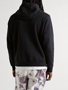 Nike - Sportswear Logo-Print Cotton-Blend Jersey Hoodie - Black