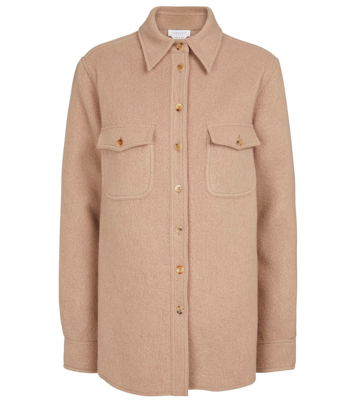 Gabriela Hearst John Austin cashmere shirt jacket Gabriela Hearst