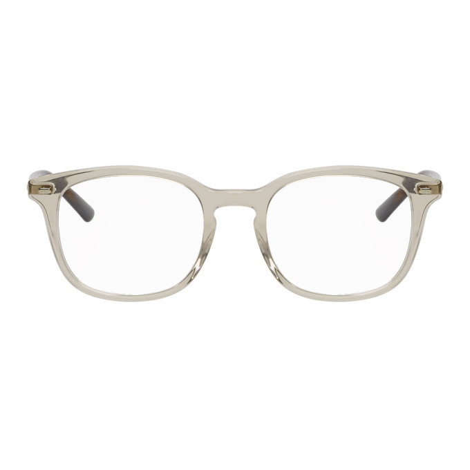 Photo: Gucci Grey and Tortoiseshell Stripe Glasses