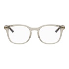 Gucci Grey and Tortoiseshell Stripe Glasses