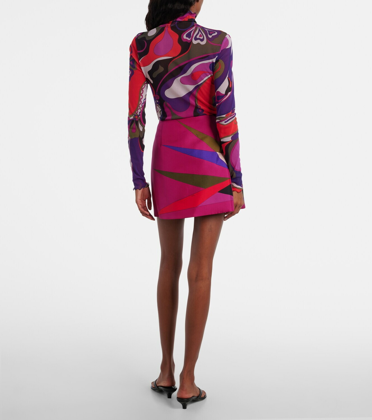 Pucci Stella silk wrap skirt