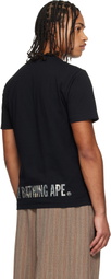 BAPE Black Tree Edge Camo Ape Face T-shirt
