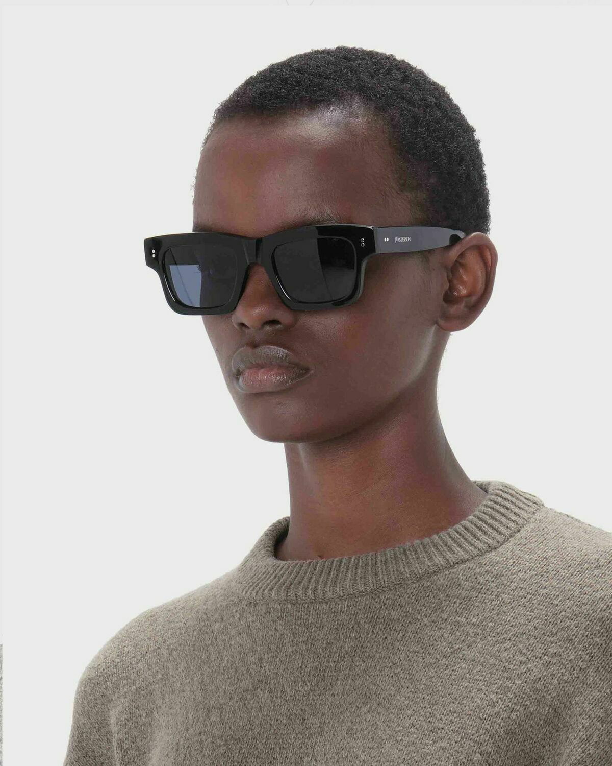 JW Anderson JWA02-RECTANGLE Black Mens Eyewear JW Anderson