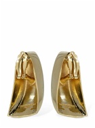 SAINT LAURENT - Modernist Triangle Brass Earrings