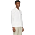 Homme Plisse Issey Miyake White Edge Shirt