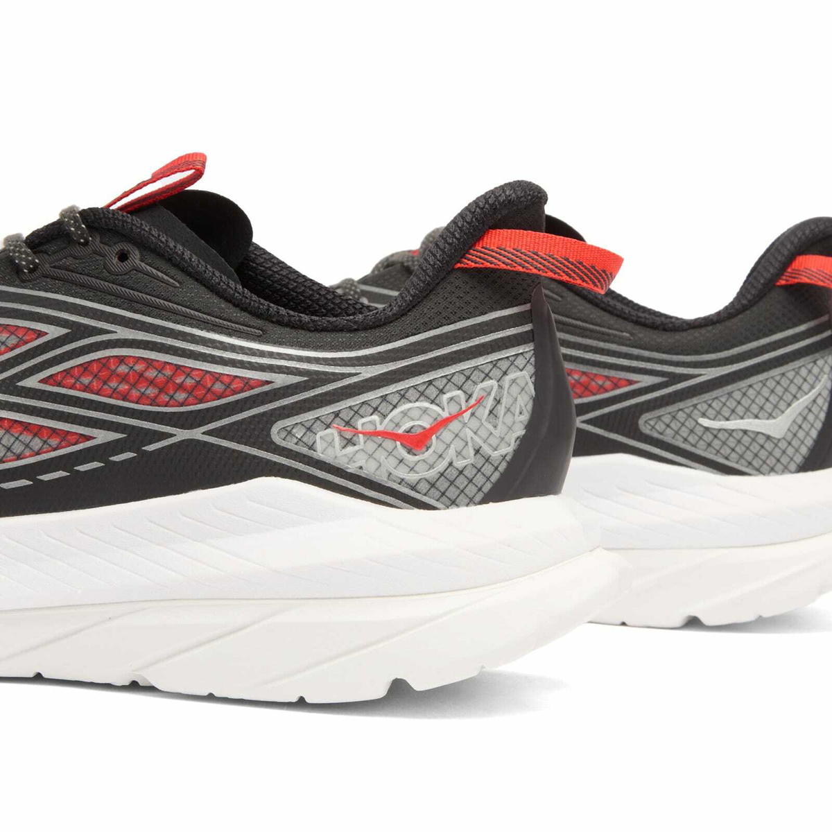 HOKA ONE ONE Men's Mach Remastered Sneaker in Carbon Black/Habanero
