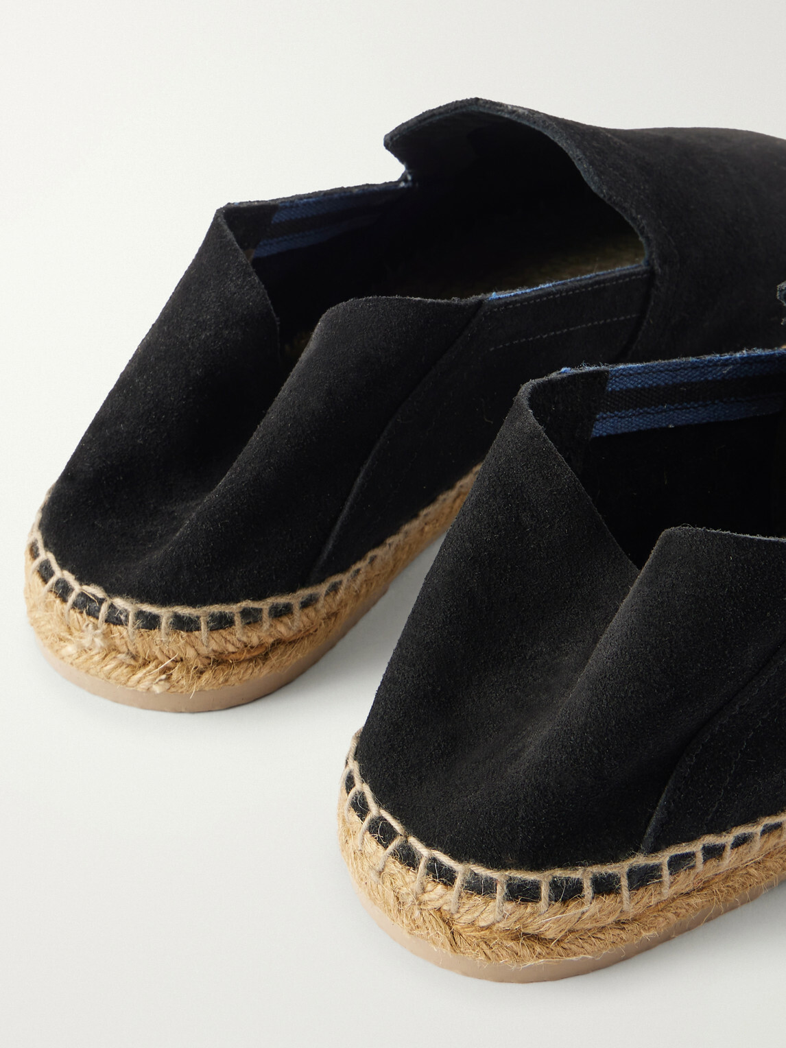 Castañer - Parker Collapsible-Heel Suede Espadrilles - Black