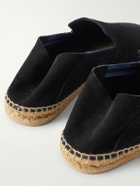 Castañer - Parker Collapsible-Heel Suede Espadrilles - Black