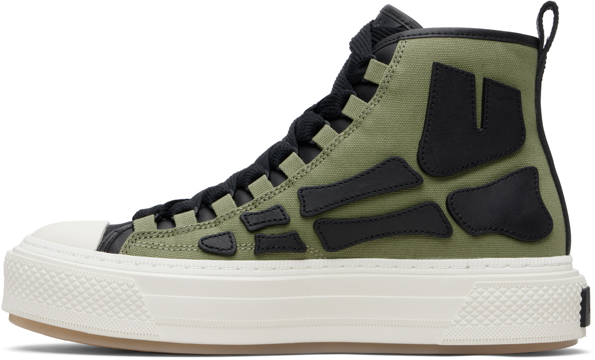 AMIRI Khaki Skel Court Hi Sneakers