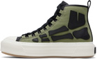 AMIRI Khaki Skel Court Hi Sneakers