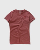 The North Face W Premium Simple Logo Tee Red - Womens - Shortsleeves