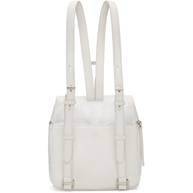 KARA White Mini Backpack Kara white leather backpack | Used, Secondhand,… | Noihsaf  main image 4