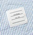 Thom Browne - Button-Down Collar Striped Cotton-Seersucker Shirt - Blue