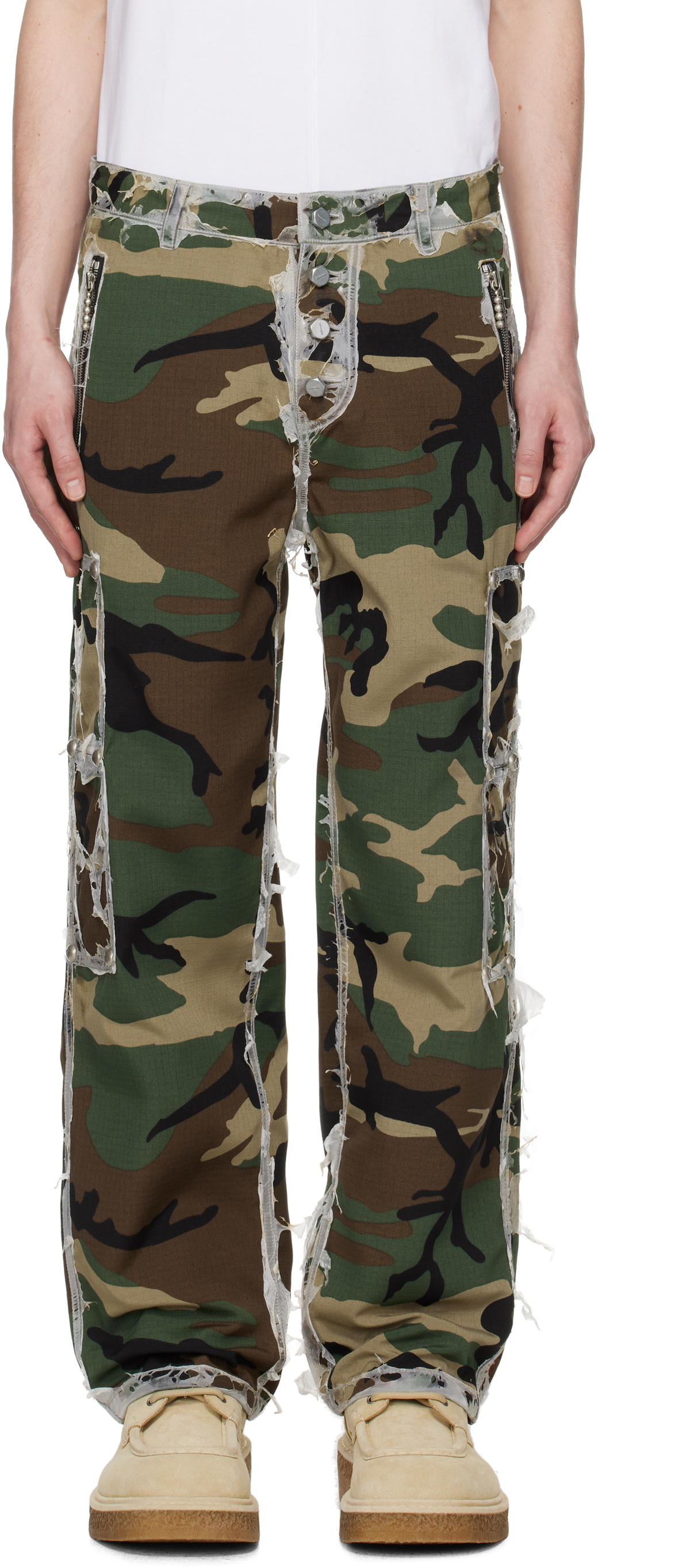 Thug Club Beige Bio Soldier Trousers Thug Club