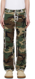 Thug Club Khaki Burnt Bio Army Cargo Pants