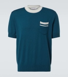 King & Tuckfield Knitted wool T-shirt