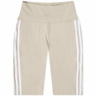 Adidas Women's High Waisted Short Tight in Wonder Beige