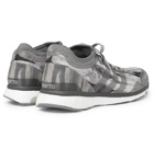 adidas Consortium - Undefeated Adizero Adios 3 Camouflage-Print Ripstop Sneakers - Gray