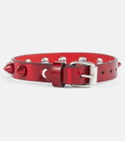 Christian Louboutin - Loubilink embellished leather bracelet