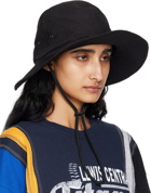 NEEDLES Black Crusher Bucket Hat