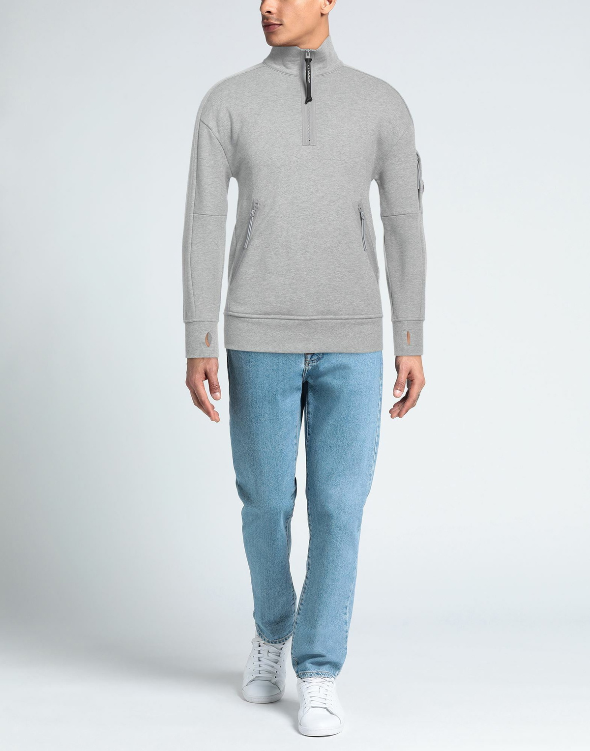 C. p. Company Mens Sweatshirt Light in Grey