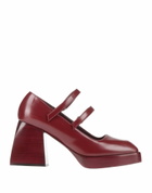 Nodaleto Womens Pumps Burgundy