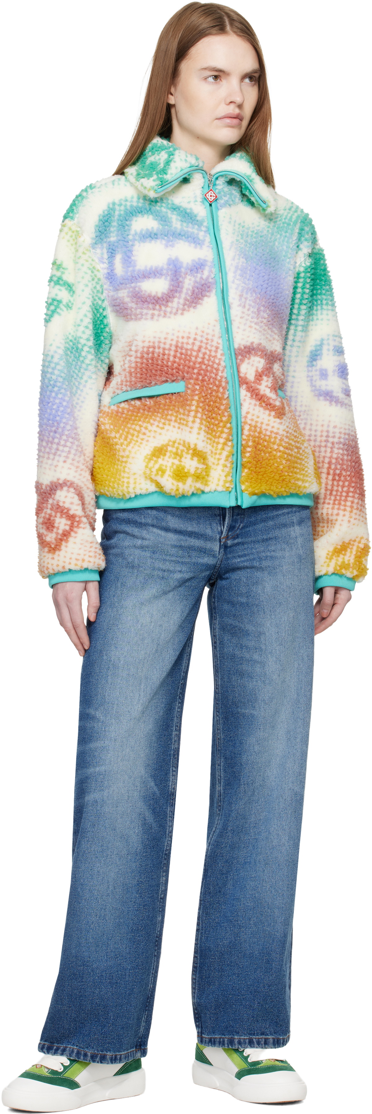 Casablanca Multicolor Monogram Fleece Jacket