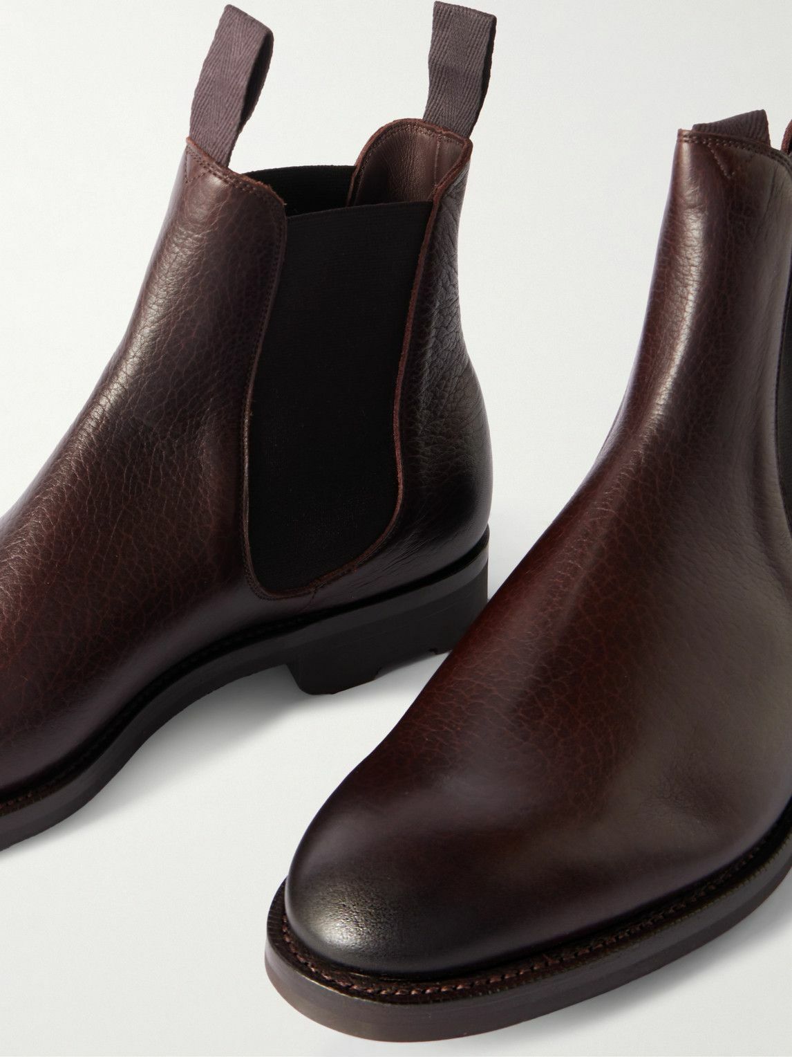 Edward Green - Newmarket Full-Grain Leather Chelsea Boots - Brown