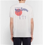 The Elder Statesman - Palm Springs Printed Cashmere and Silk-Blend T-Shirt - Neutrals