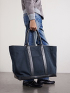 TOM FORD - Leather-Trimmed Canvas Weekend Bag