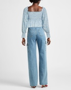 Rixo Womens Top Azure