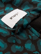 WTAPS - Leopard-Print Faille Bomber Jacket - Black