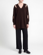 Jijil Womens Sweater Chocolate in Brown