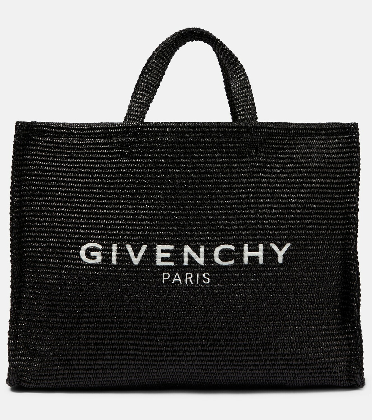 Givenchy G Large raffia-effect tote bag Givenchy
