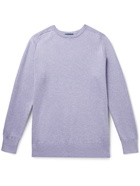 PETER MILLAR - Crown Slim-Fit Pima Cotton-Blend Sweater - Purple