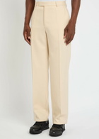 Valentino Garavani Wool Gabardine Trousers Cream
