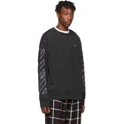 Off-White Black and White Abstract Arrows Incompiuto Sweatshirt