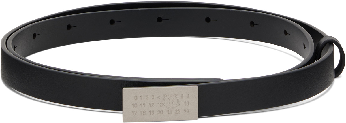 MM6 Maison Margiela Black Numeric Belt
