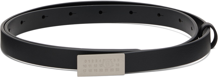 Photo: MM6 Maison Margiela Black Numeric Belt