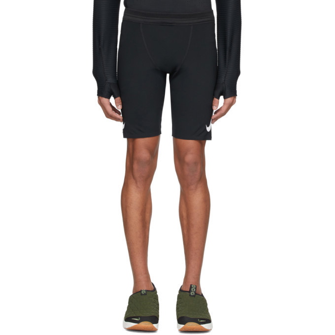 Photo: Nike Black Aeroswift Half Length Running Shorts