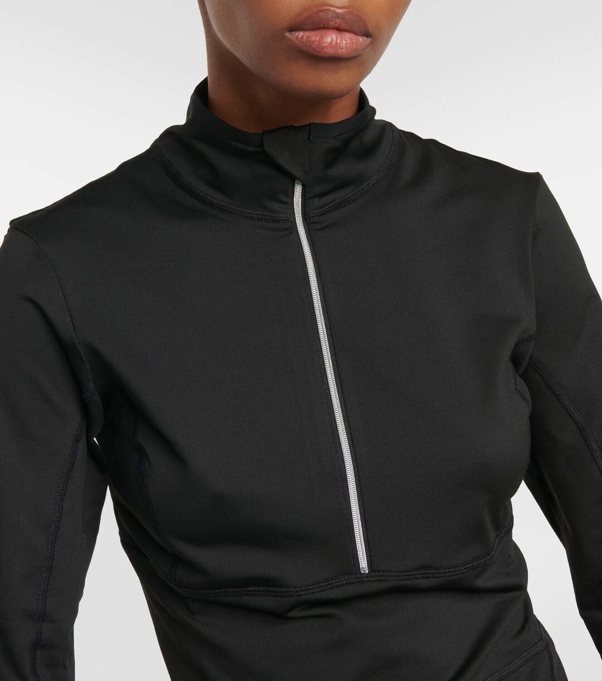 Jet Set Ginger Halfzip slim top