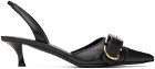 Givenchy Black Voyou Slingback Heels