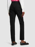 JW ANDERSON - Cotton Denim Padlock Belt Slim Fit Jeans
