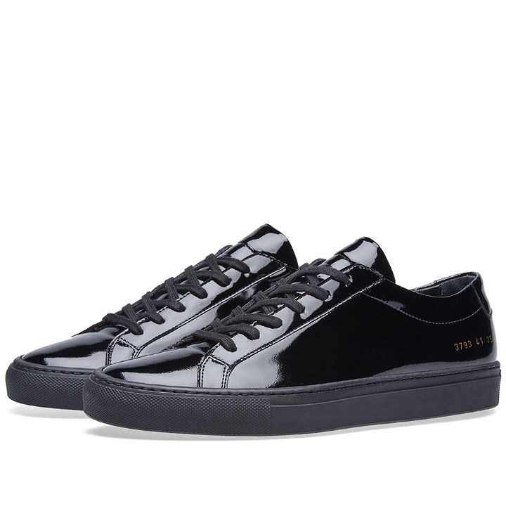 Photo: Woman by Common Projects Achilles Low Gloss
