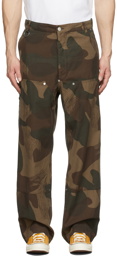 Études Khaki & Brown Camo Quarter Washed Cargo Pants