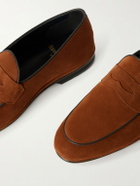 Rubinacci - Suede Penny Loafers - Brown