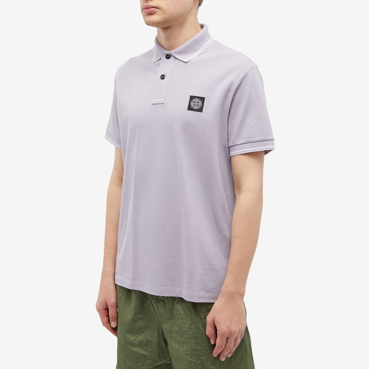 Stone island polo on sale lavender