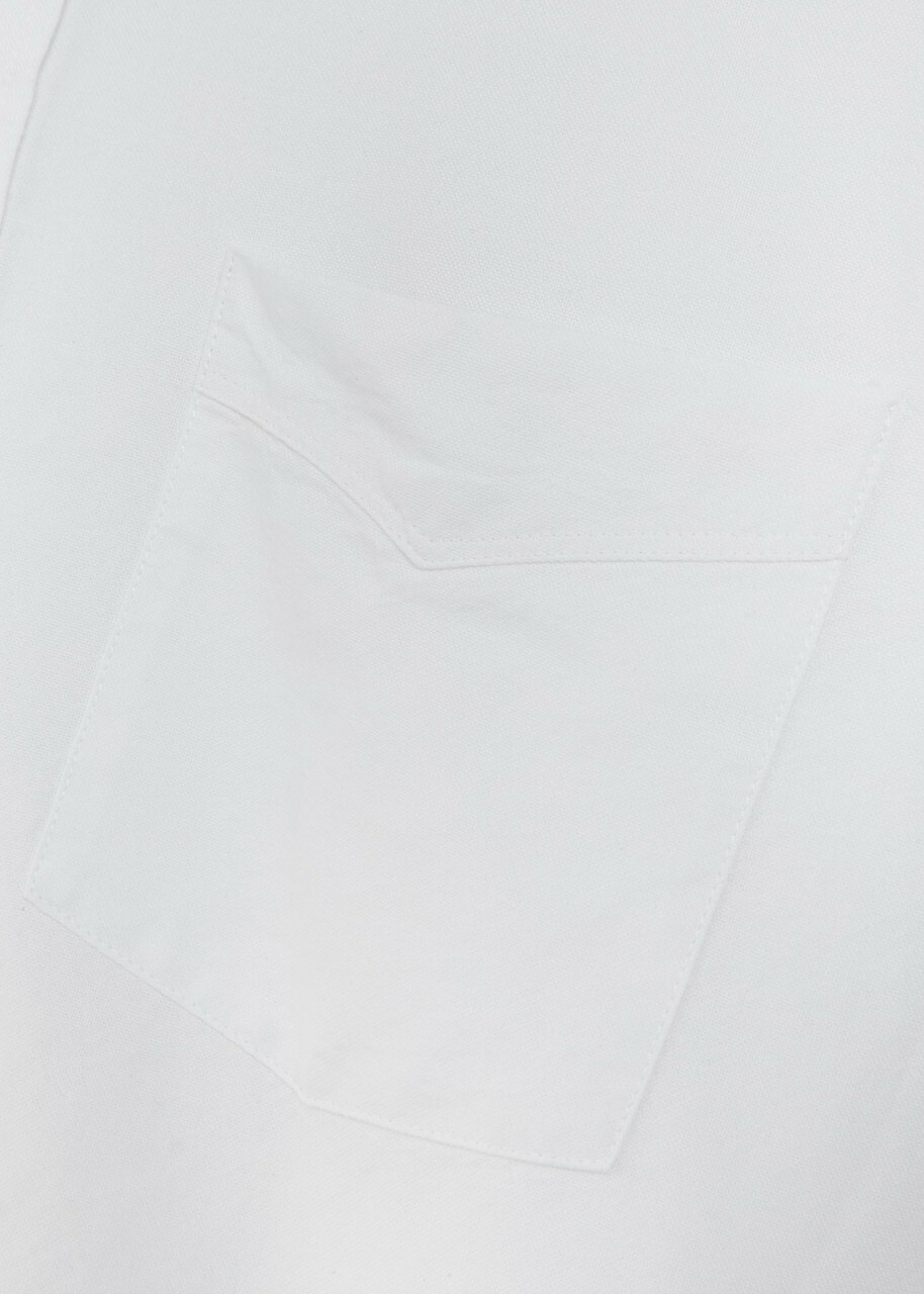 Officine Générale Cotton Oxford Shirt White