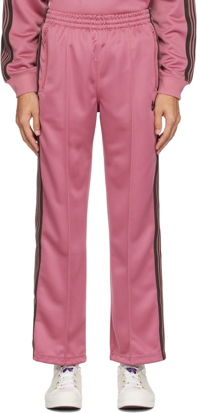 Photo: NEEDLES Pink Drawstring Track Pants