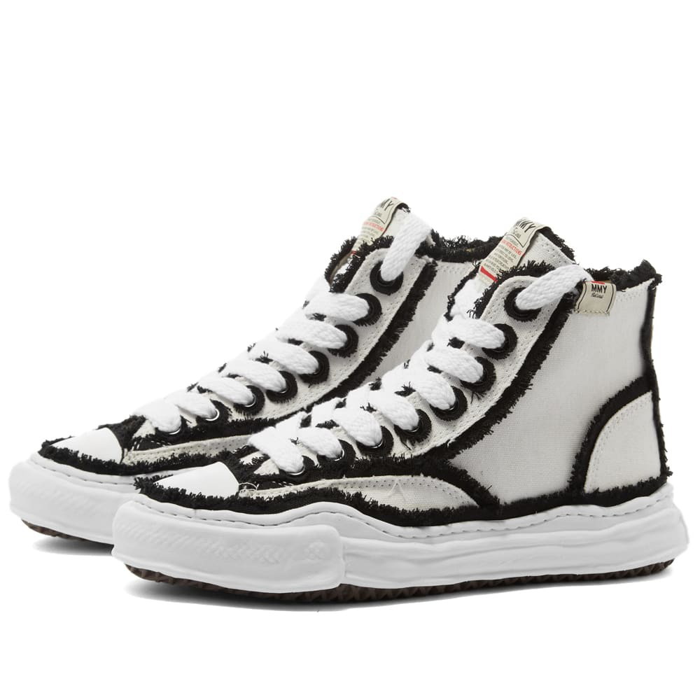 Maison MIHARA YASUHIRO Men's Peterson High Original Sole Overhangi Sneakers  in White